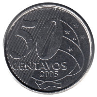 Бразилия 50 сентаво 2005 год