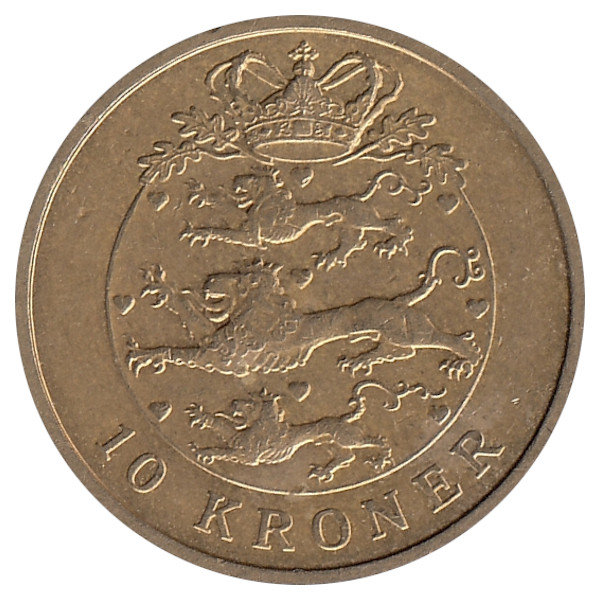 Дания  10 крон  2007 год
