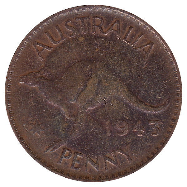 Австралия 1 пенни 1943 год