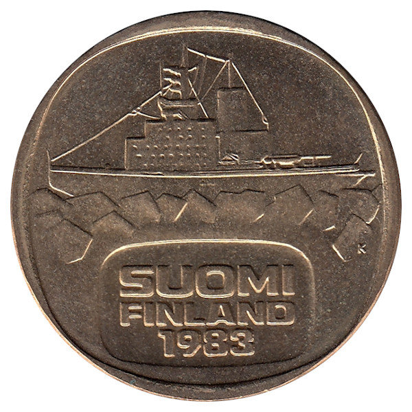 Финляндия 5 марок 1983 год "К" (UNC)