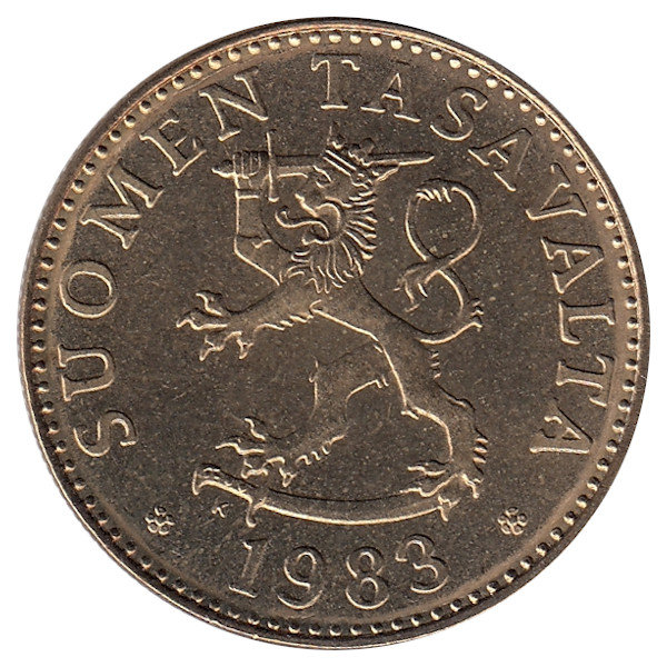 Финляндия 50 пенни 1983 год "K" (UNC)
