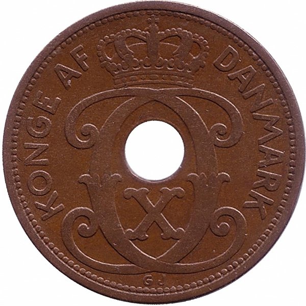 Дания 5 эре 1927 год (HCN)