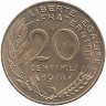Франция 20 сантимов 1978 год