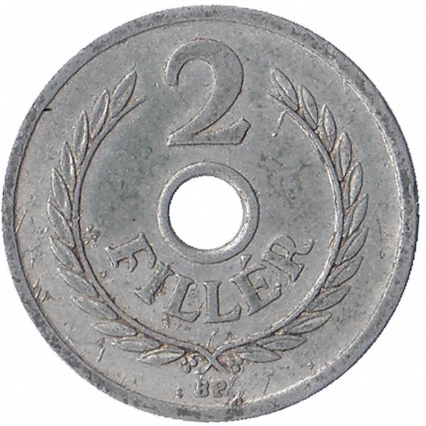 Венгрия 2 филлера 1950 год