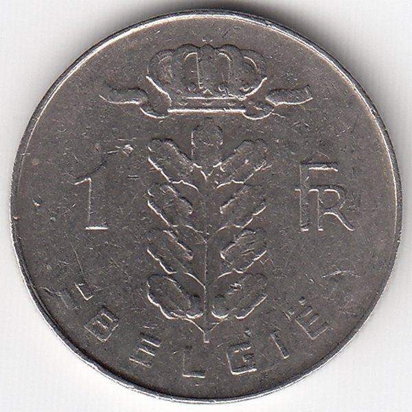 Бельгия (Belgie) 1 франк 1963 год