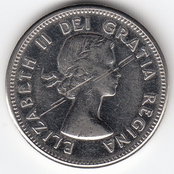 Канада 5 центов 1964 год
