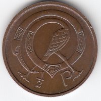 Ирландия 1/2 пенни 1971 год