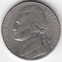 США 5 центов 2004 год (P)