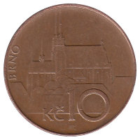 Чехия 10 крон 1995 год