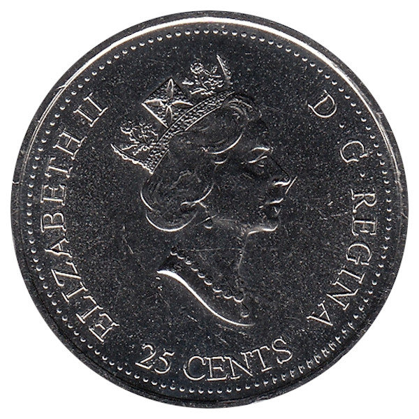 Канада 25 центов 2000 год