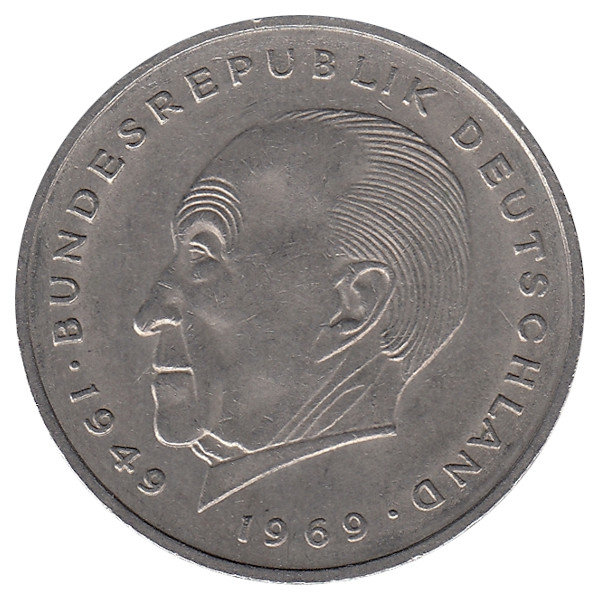 ФРГ 2 марки 1970 год (F)