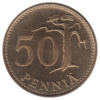 Финляндия 50 пенни 1984 год (UNC)