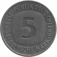 ФРГ 5 марок 1992 год (G)