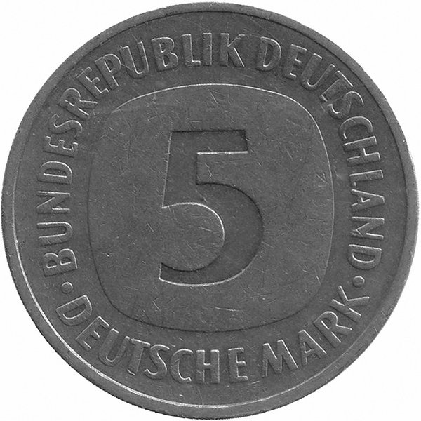 ФРГ 5 марок 1992 год (G)