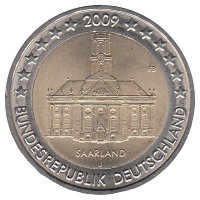 Германия 2 евро 2009 год (J)