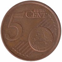 Германия 5 евроцентов 2002 год (J)