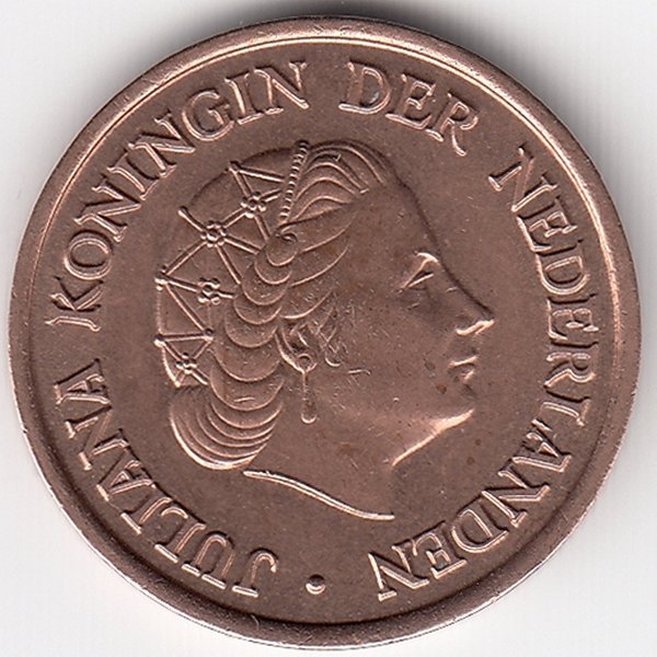 Нидерланды 5 центов 1954 год