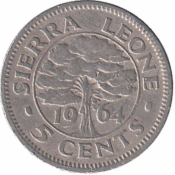Сьерра-Леоне 5 центов 1964 год
