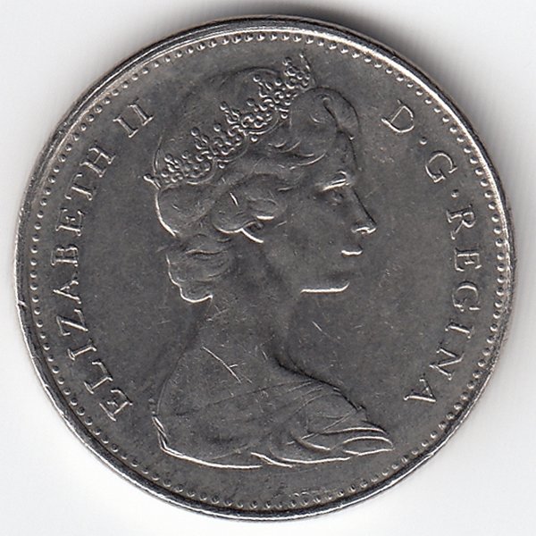 Канада 5 центов 1975 год