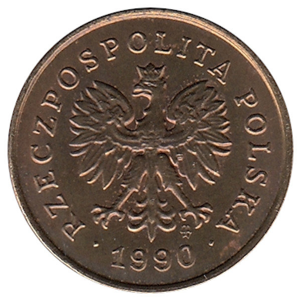 Польша 1 грош 1990 год