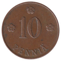 Финляндия 10 пенни 1921 год