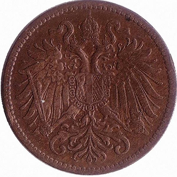 Австро-Венгерская империя 2 геллера 1897 год