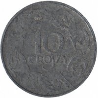 Польша 10 грошей 1923 год (цинк)
