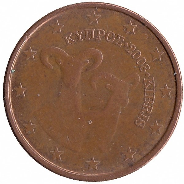 Кипр 5 евроцентов 2008 год