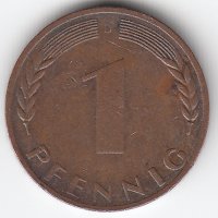ФРГ 1 пфенниг 1969 год (D)