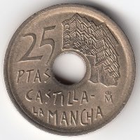 Испания 25 песет 1996 год 