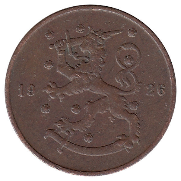 Финляндия 10 пенни 1926 год