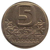 Финляндия 5 марок 1979 год 