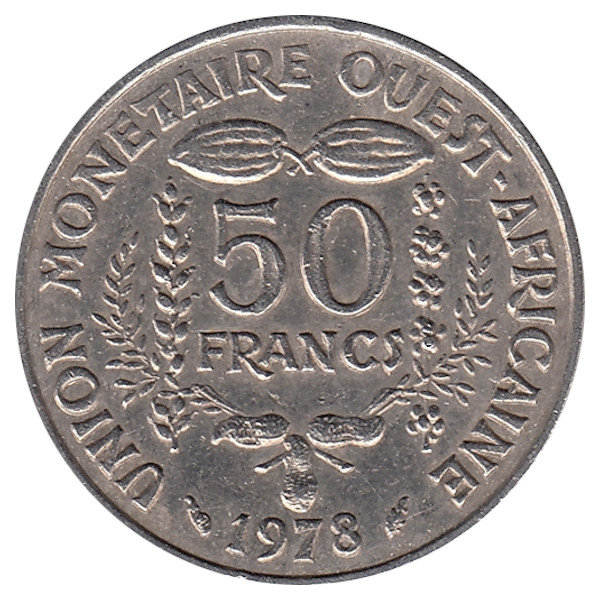 Западные Африканские штаты 50 франков 1978 год