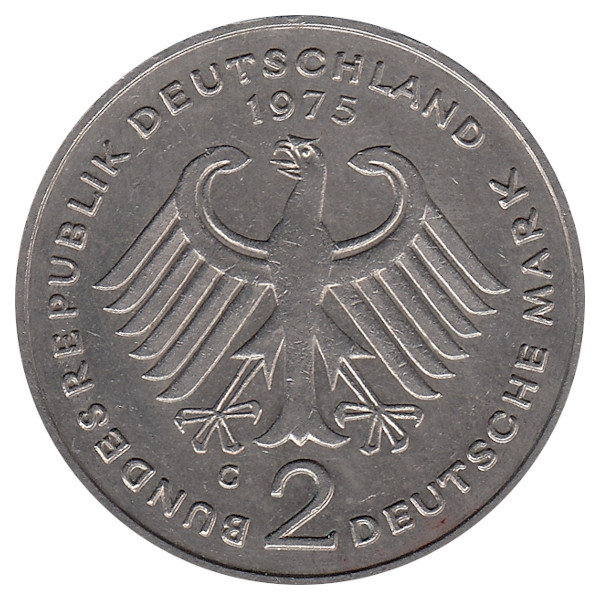 ФРГ 2 марки 1975 год (G)