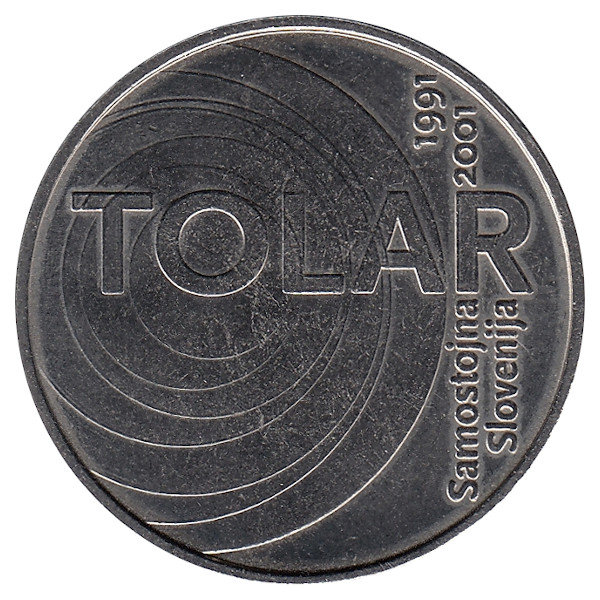 Словения 100 толаров 2001 год (UNC)