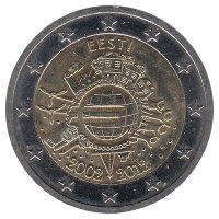 Эстония 2 евро 2012 год (aUNC)
