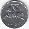 Литва 2 цента 1991 год