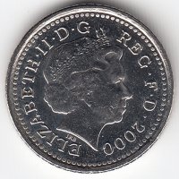 Великобритания 5 пенсов 2000 год