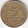 Франция 5 сантимов 1995 год