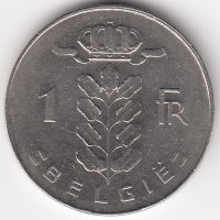 Бельгия (Belgie) 1 франк 1972 год