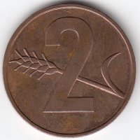 Швейцария 2 раппена 1974 год