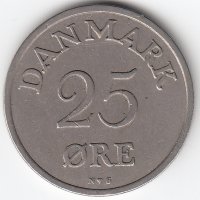 Дания 25 эре 1950 год