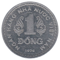 Вьетнам 1 донг 1976 год
