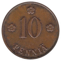 Финляндия 10 пенни 1934 год