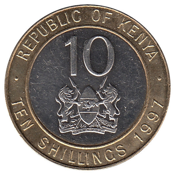 Кения 10 шиллингов 1997 год
