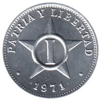 Куба 1 сентаво 1971 год
