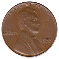 США  1 цент  1953 год