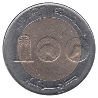 Алжир 100 динаров 2013 год