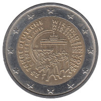 Германия 2 евро 2015 год (F)