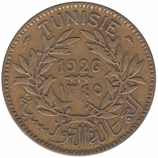 Тунис 2 франка 1926 год